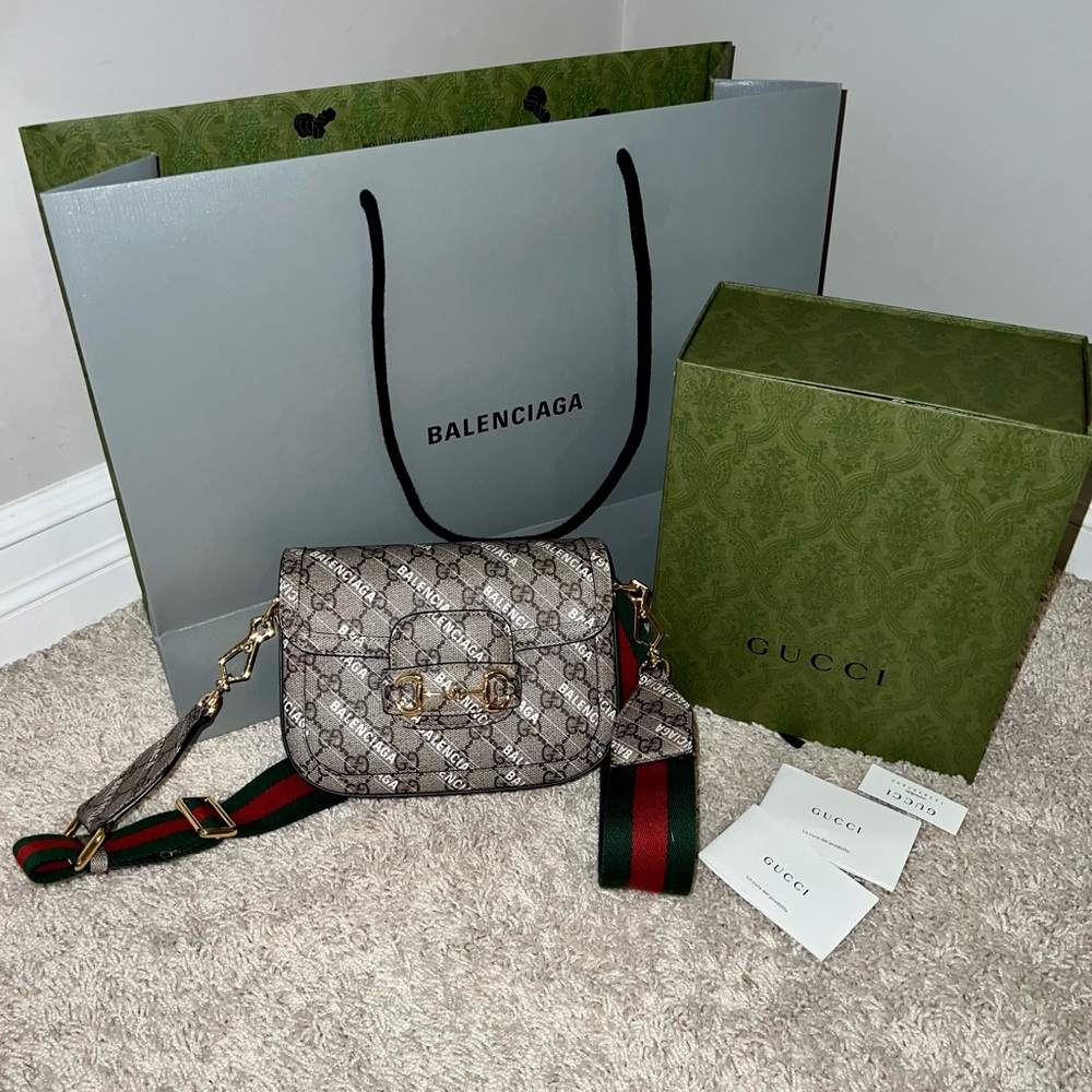 Hacker Project Gucci X Balenciaga Horsebit 1955 Crossbody